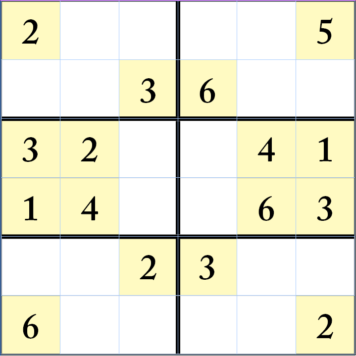 Tips and Tricks to solve a 6x6 Sudoku Puzzle step by step 