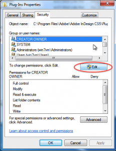 Setting Less Restrictive Permissions On InDesign Folders - Rorohiko ...