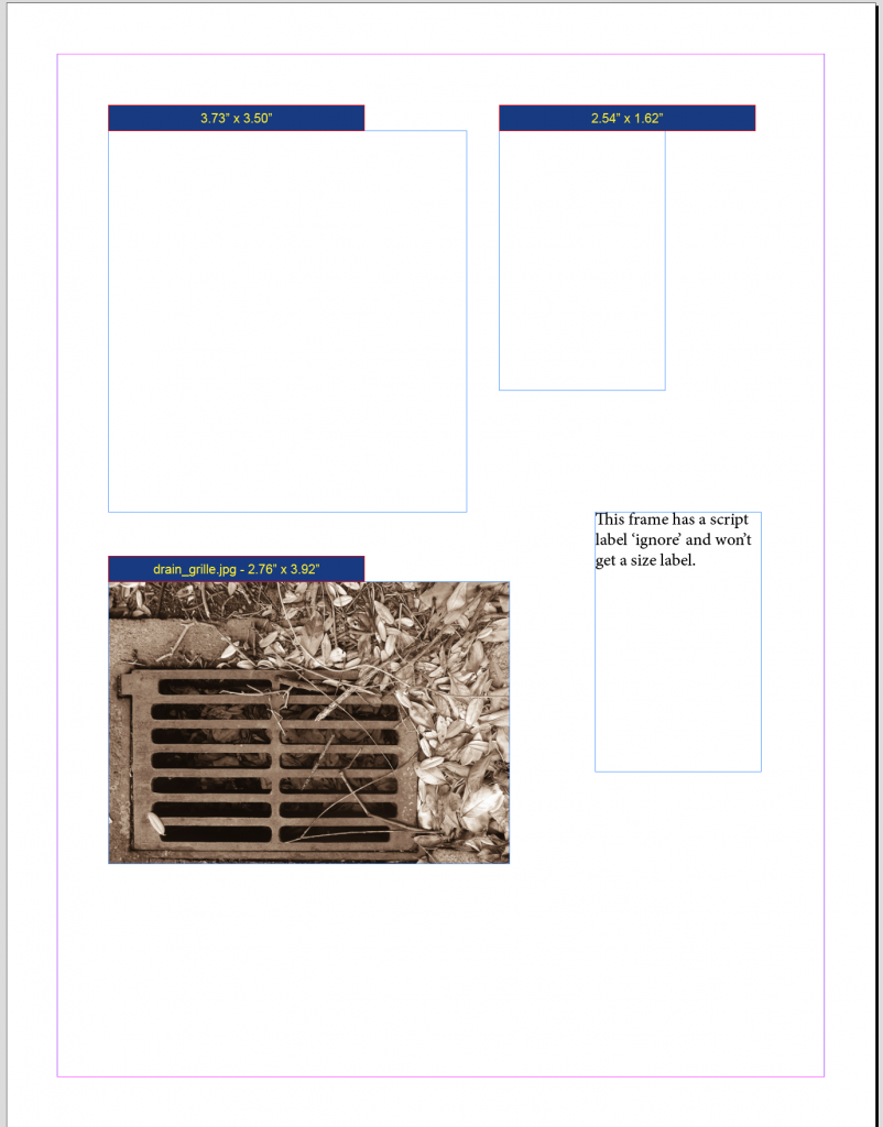 SizeLabels for InDesign - Rorohiko Workflow Resources